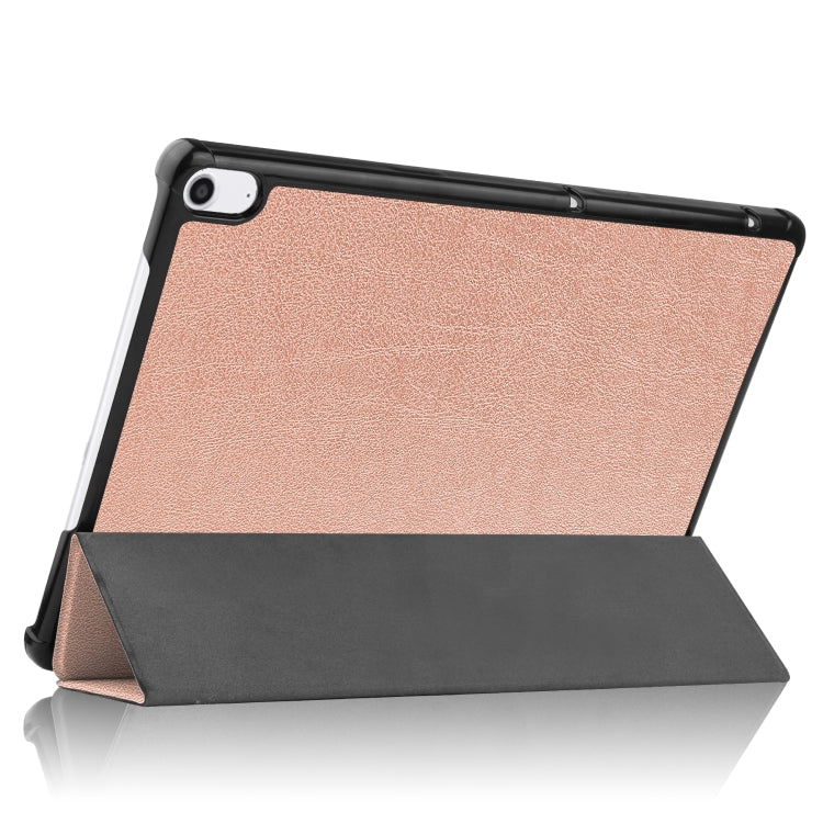 For Sharp Dtab D-41A uster Texture Smart PU Leather Case with Sleep / Wake-up Function & 3-Fold Holder