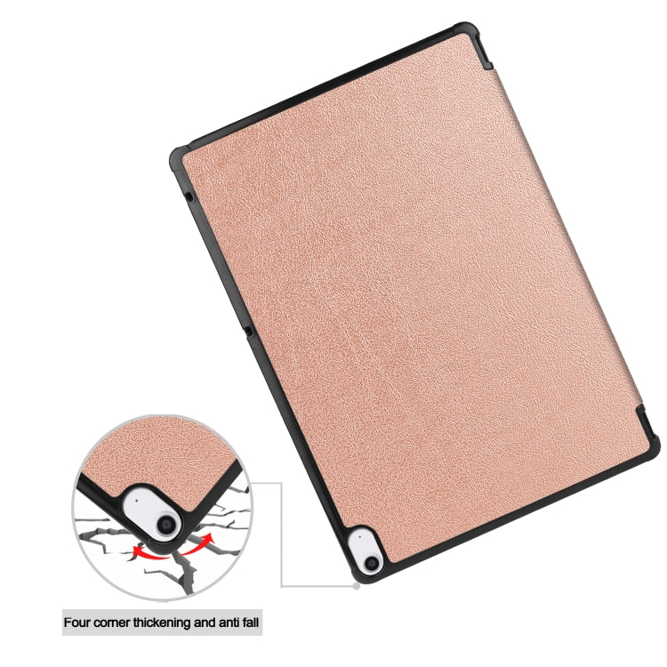 For Sharp Dtab D-41A uster Texture Smart PU Leather Case with Sleep / Wake-up Function & 3-Fold Holder