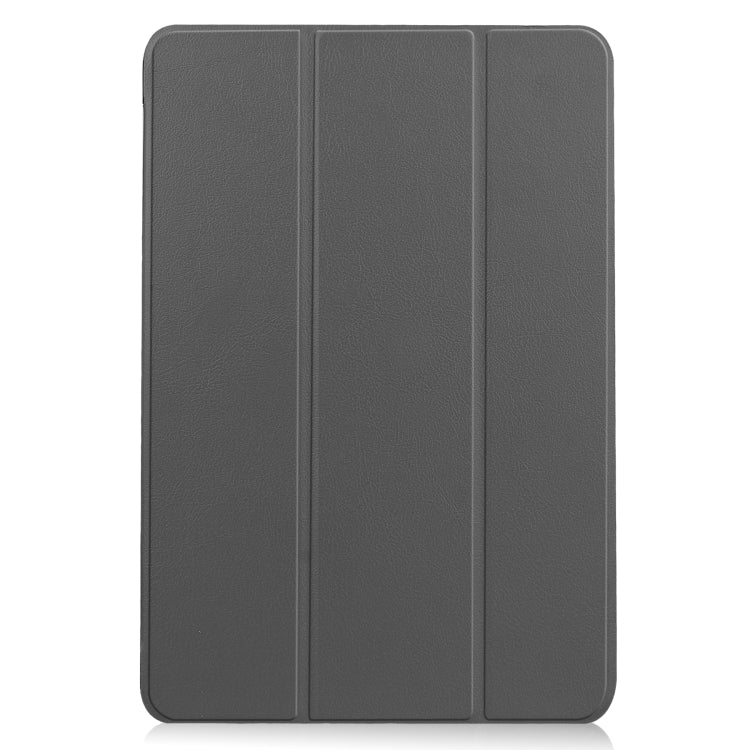 For Lenovo Duet Chromebook uster Texture Smart PU Leather Case with Sleep / Wake-up Function & 3-Fold Holder