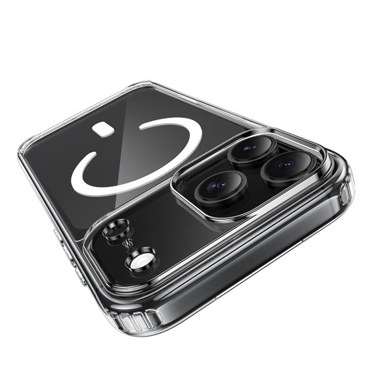 For iPhone 17 Pro hoco MagSafe Magnetic Series Airbag Shockproof Phone Case - Transparent