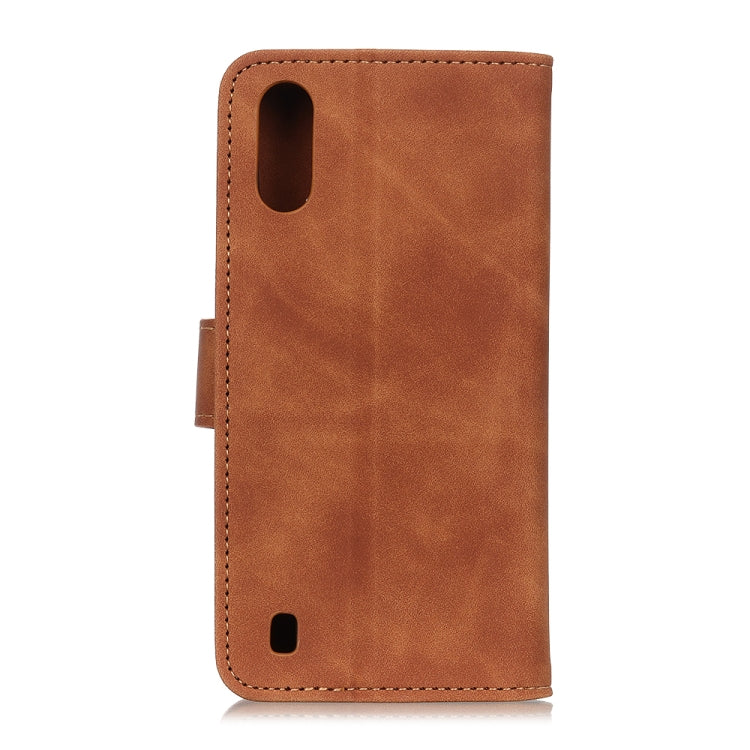 For Wiko Y81 KHAZNEH Retro Texture PU + TPU Horizontal Flip Leather Case with Holder & Card Slots & Wallet