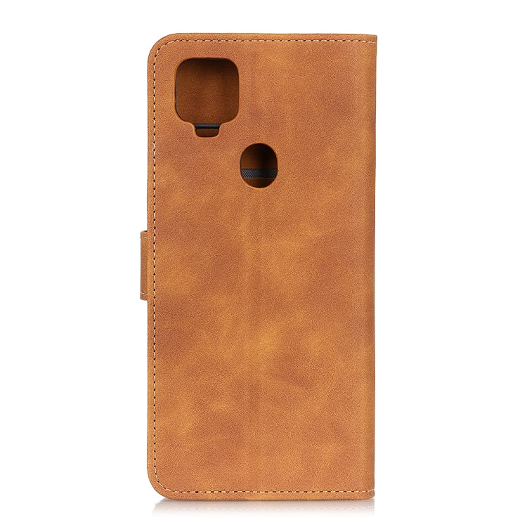 For ZTE Blade V 2020 KHAZNEH Retro Texture PU + TPU Horizontal Flip Leather Case with Holder & Card Slots & Wallet