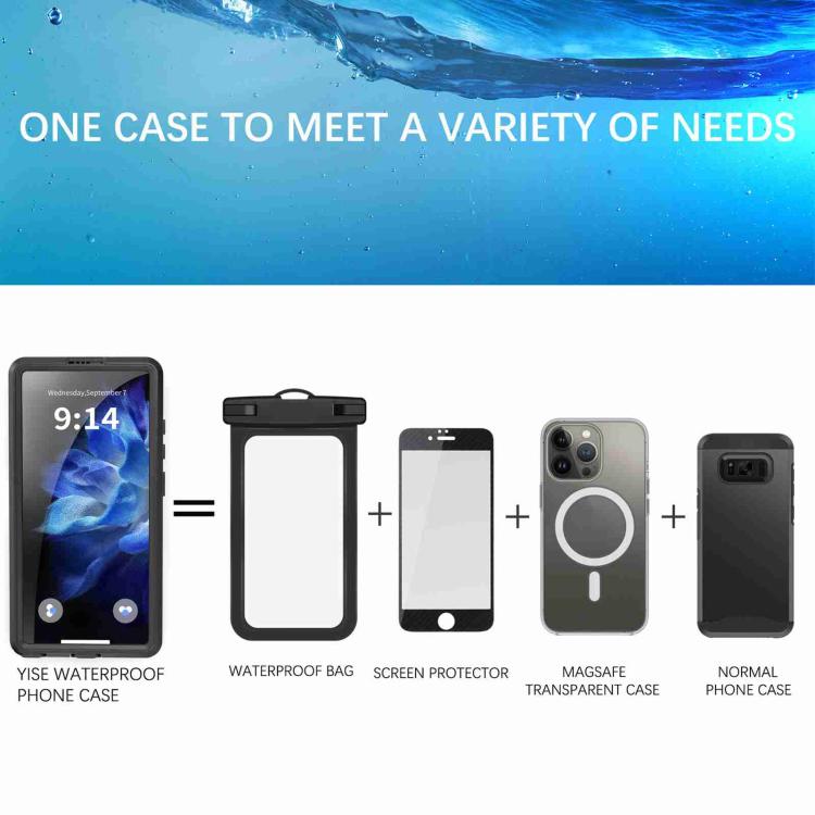 For Samsung Galaxy S25 Ultra 5G RedPepper IP68 Waterproof Triple-proof MagSafe Phone Case - Black