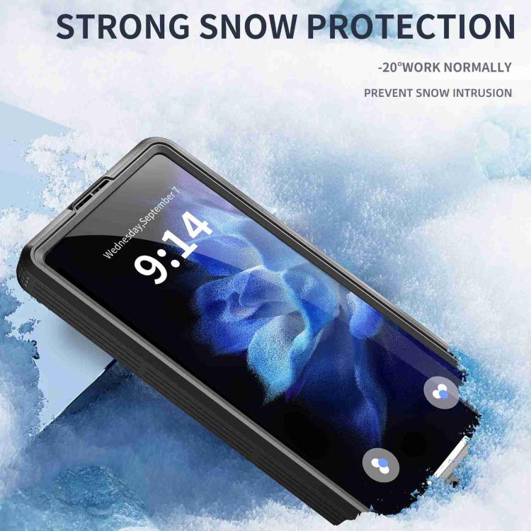 For Samsung Galaxy S25 Ultra 5G RedPepper IP68 Waterproof Triple-proof MagSafe Phone Case - Black