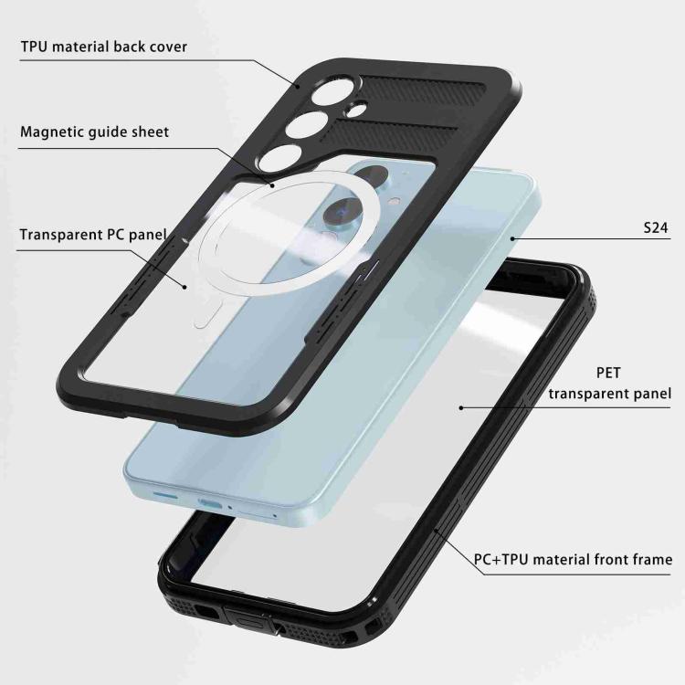 For Samsung Galaxy S24+ 5G RedPepper IP68 Waterproof Triple-proof MagSafe Phone Case