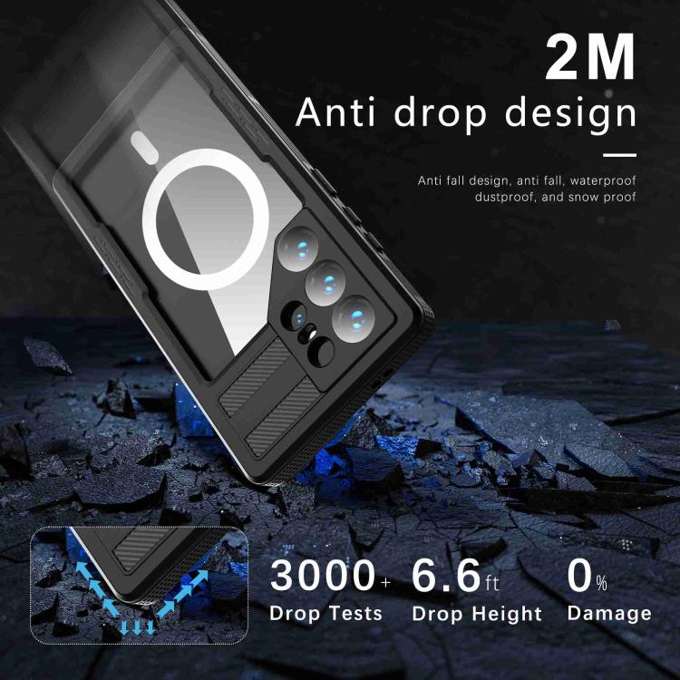 For Samsung Galaxy S24 Ultra 5G RedPepper IP68 Waterproof Triple-proof MagSafe Phone Case