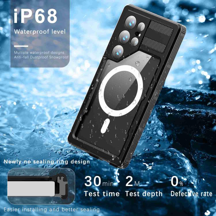 For Samsung Galaxy S24 Ultra 5G RedPepper IP68 Waterproof Triple-proof MagSafe Phone Case
