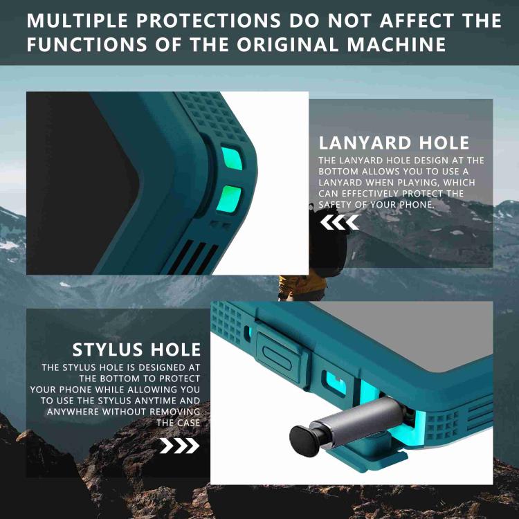 For Samsung Galaxy S24 Ultra 5G RedPepper IP68 Waterproof Triple-proof MagSafe Phone Case