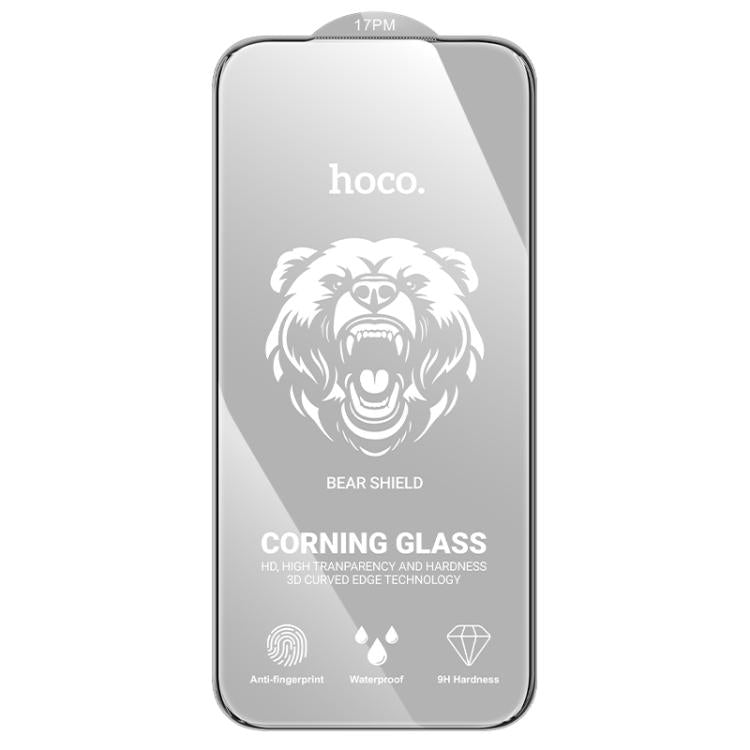 For iPhone 17 Pro Max hoco A888 Pro Bear Shield Series Corning Full Screen HD Tempered Glass Film