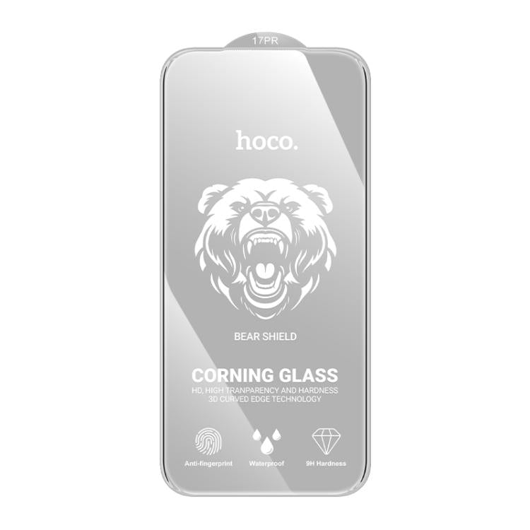 For iPhone 17 Pro hoco A888 Pro Bear Shield Series Corning Full Screen HD Tempered Glass Film