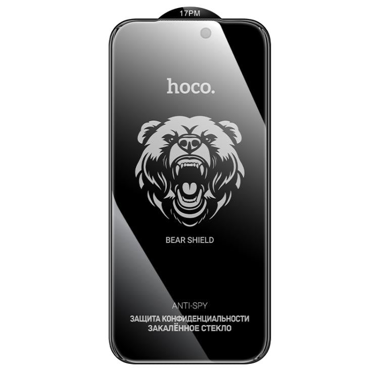 For iPhone 17 Pro Max hoco A888 Plus Bear Shield Series Full Screen Anti-spy Tempered Glass Film