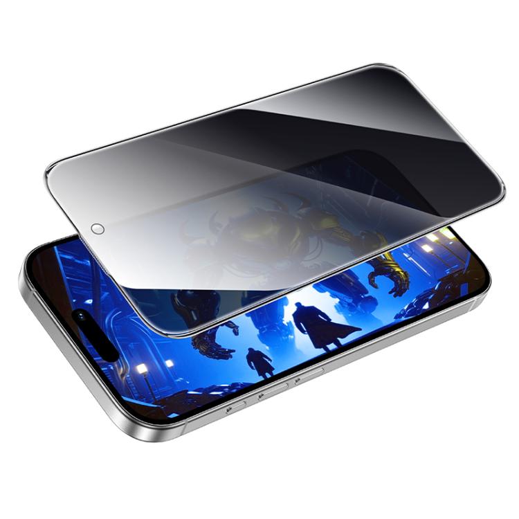 For iPhone 17 / 16 Pro hoco A888 Plus Bear Shield Series Full Screen Anti-spy Tempered Glass Film