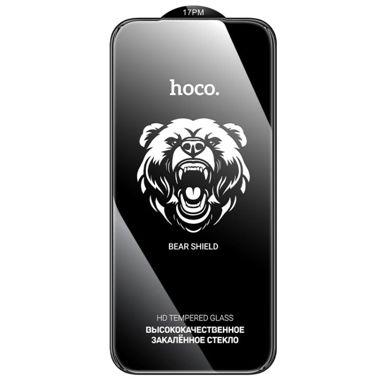For iPhone 17 Pro Max hoco A888 Bear Shield Series Full Screen HD Tempered Glass Film