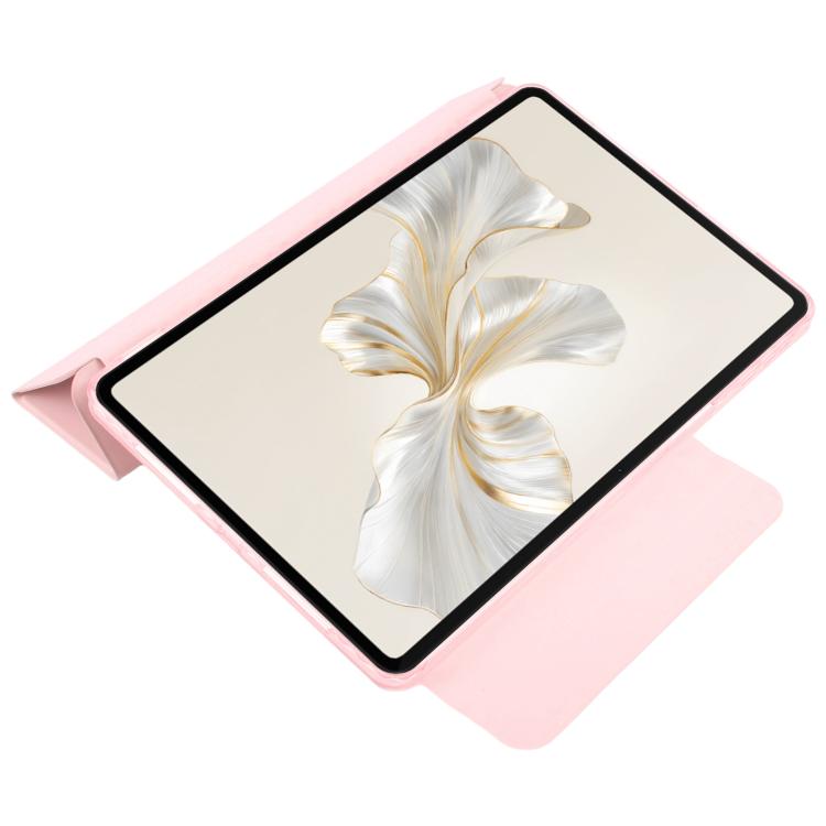 For Honor Pad 9 12.1 Trifold Magnetic Split Acrylic Leather Tablet Case