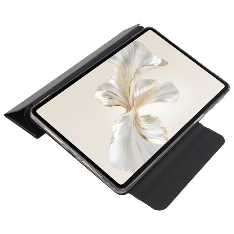 For Honor Pad 9 12.1 Trifold Magnetic Split Acrylic Leather Tablet Case