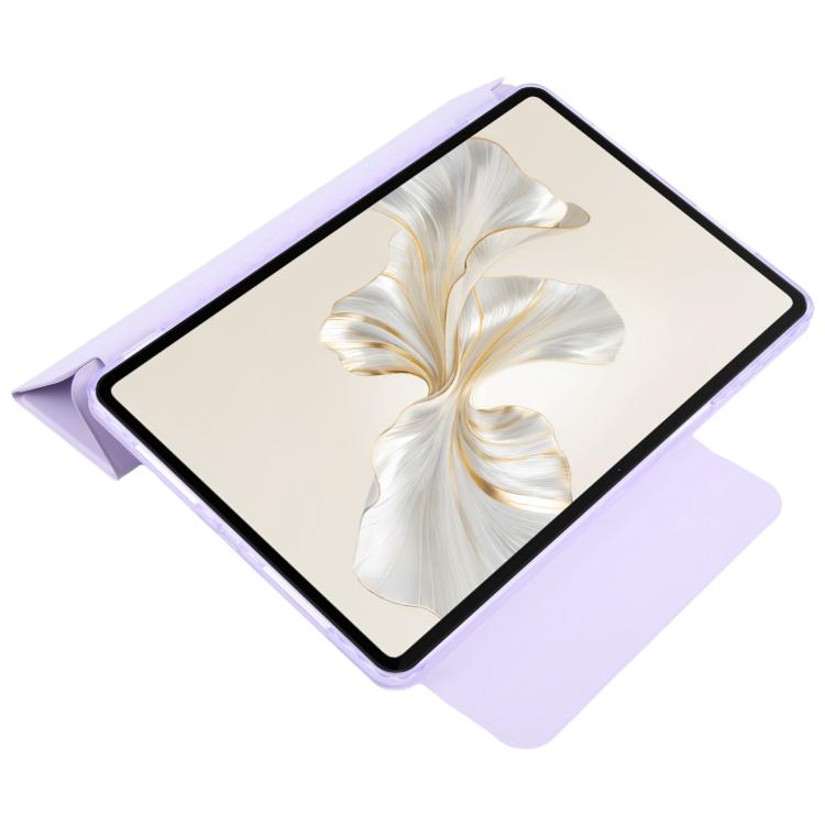 For Honor Pad 9 12.1 Trifold Magnetic Split Acrylic Leather Tablet Case