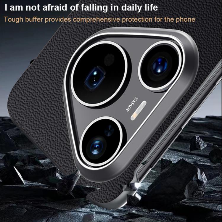 For Huawei Pura 80 Pro / Pura 80 Pro+ 5G SULADA Frameless Top Layer Cowhide Leather PC Phone Case