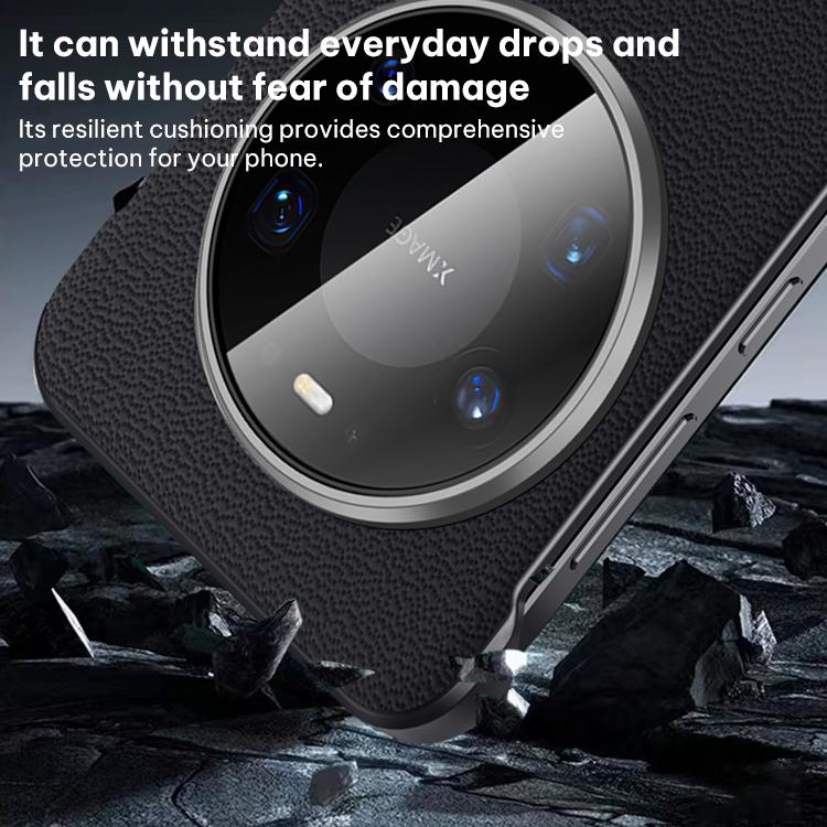 For Huawei Mate 80 Pro Max SULADA Frameless Top Layer Cowhide Leather PC Phone Case
