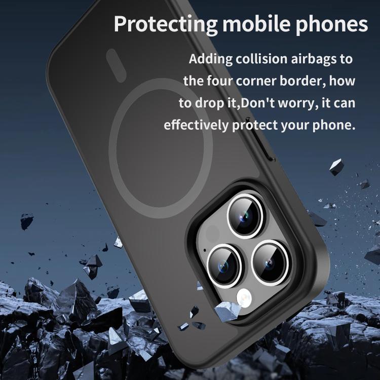 For iPhone 14 Pro Fanying Series PC Hybrid TPU Translucent Frosted MagSafe Phone Case