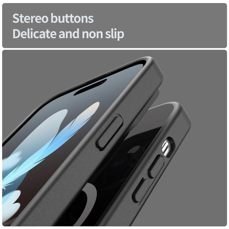 For iPhone 14 Pro Fanying Series PC Hybrid TPU Translucent Frosted MagSafe Phone Case