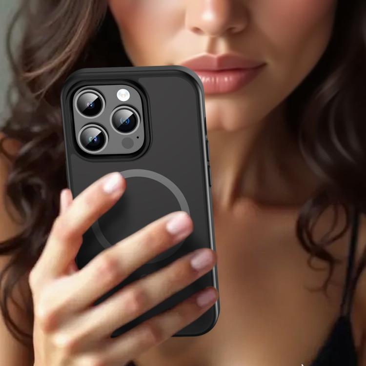 For iPhone 14 Pro Fanying Series PC Hybrid TPU Translucent Frosted MagSafe Phone Case