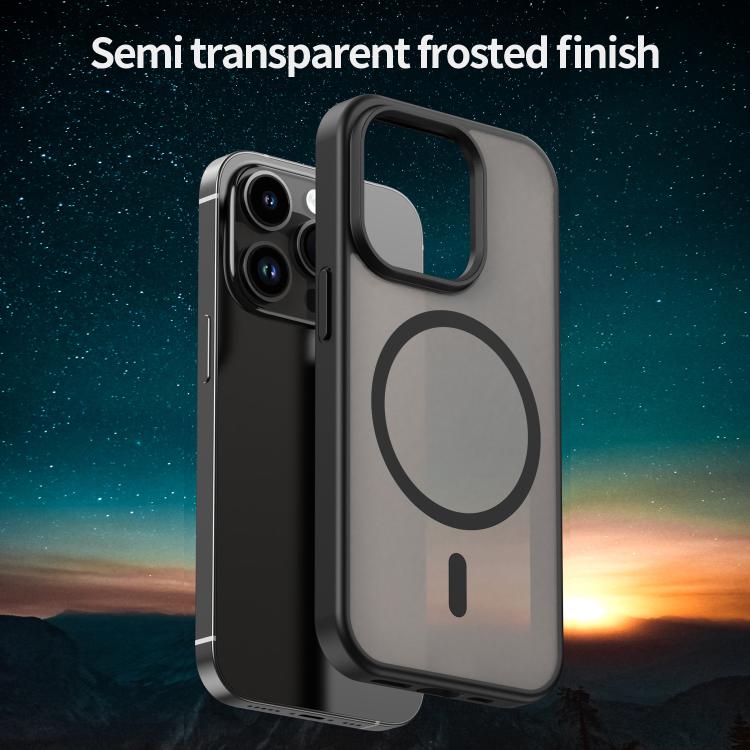 For iPhone 14 Pro Fanying Series PC Hybrid TPU Translucent Frosted MagSafe Phone Case