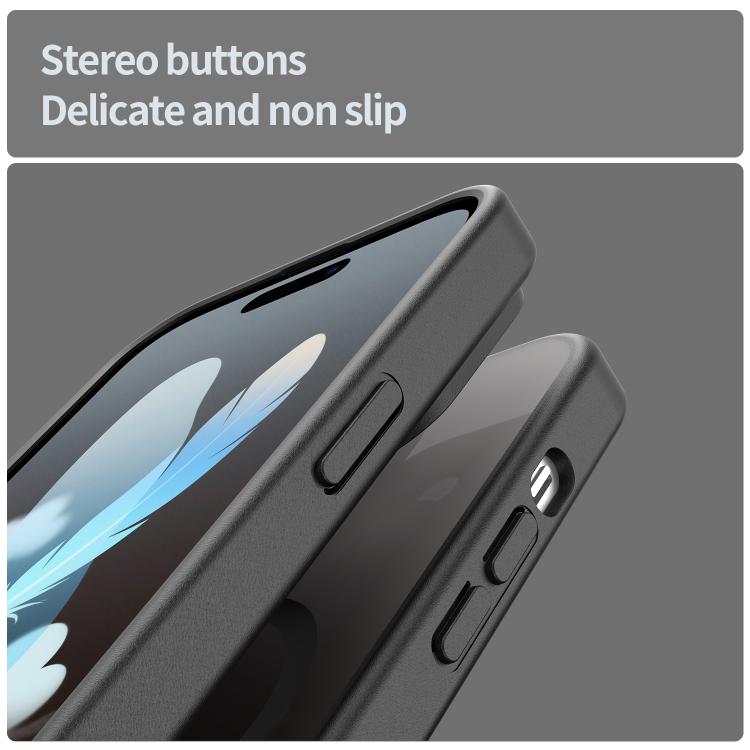 For iPhone 14 Pro Fanying Series PC Hybrid TPU Translucent Frosted MagSafe Phone Case
