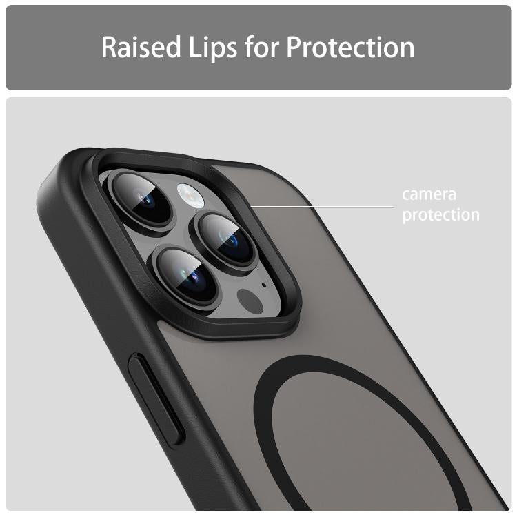 For iPhone 14 Pro Fanying Series PC Hybrid TPU Translucent Frosted MagSafe Phone Case