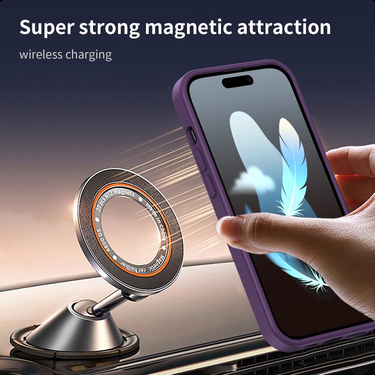 For iPhone 14 Pro Fanying Series PC Hybrid TPU Translucent Frosted MagSafe Phone Case