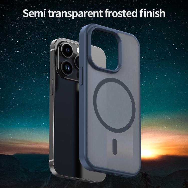 For iPhone 14 Pro Fanying Series PC Hybrid TPU Translucent Frosted MagSafe Phone Case