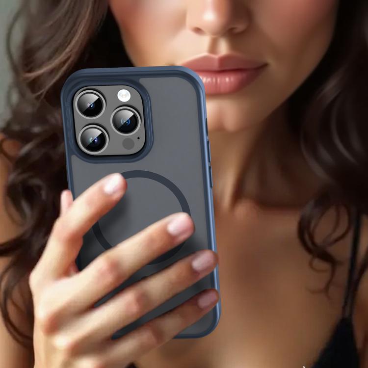 For iPhone 14 Pro Fanying Series PC Hybrid TPU Translucent Frosted MagSafe Phone Case