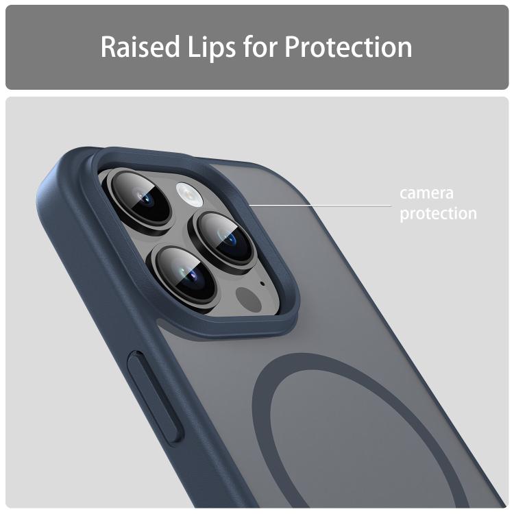 For iPhone 14 Pro Fanying Series PC Hybrid TPU Translucent Frosted MagSafe Phone Case