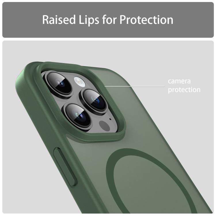 For iPhone 14 Pro Fanying Series PC Hybrid TPU Translucent Frosted MagSafe Phone Case