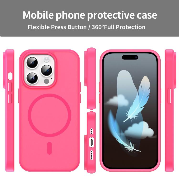 For iPhone 14 Pro Fanying Series PC Hybrid TPU Translucent Frosted MagSafe Phone Case