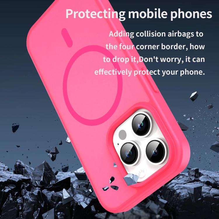 For iPhone 14 Pro Fanying Series PC Hybrid TPU Translucent Frosted MagSafe Phone Case