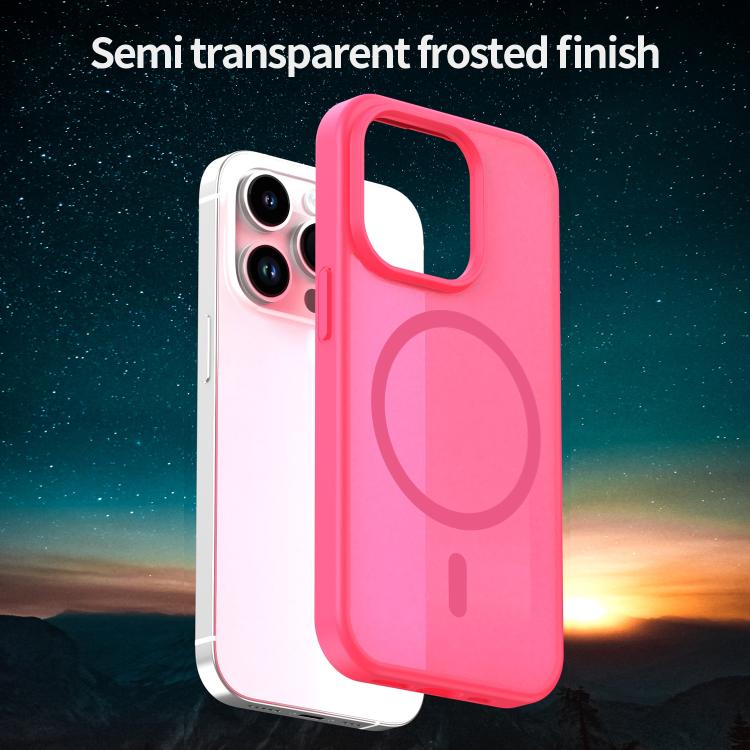 For iPhone 14 Pro Fanying Series PC Hybrid TPU Translucent Frosted MagSafe Phone Case