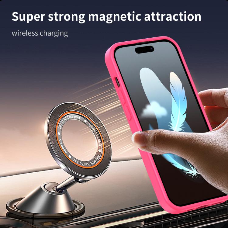 For iPhone 14 Pro Fanying Series PC Hybrid TPU Translucent Frosted MagSafe Phone Case