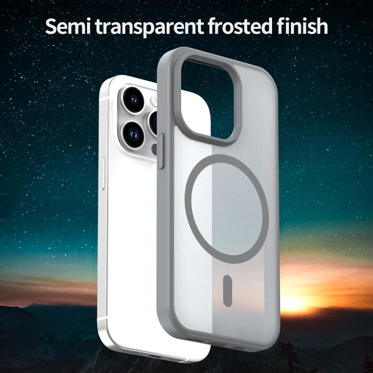 For iPhone 14 Pro Fanying Series PC Hybrid TPU Translucent Frosted MagSafe Phone Case