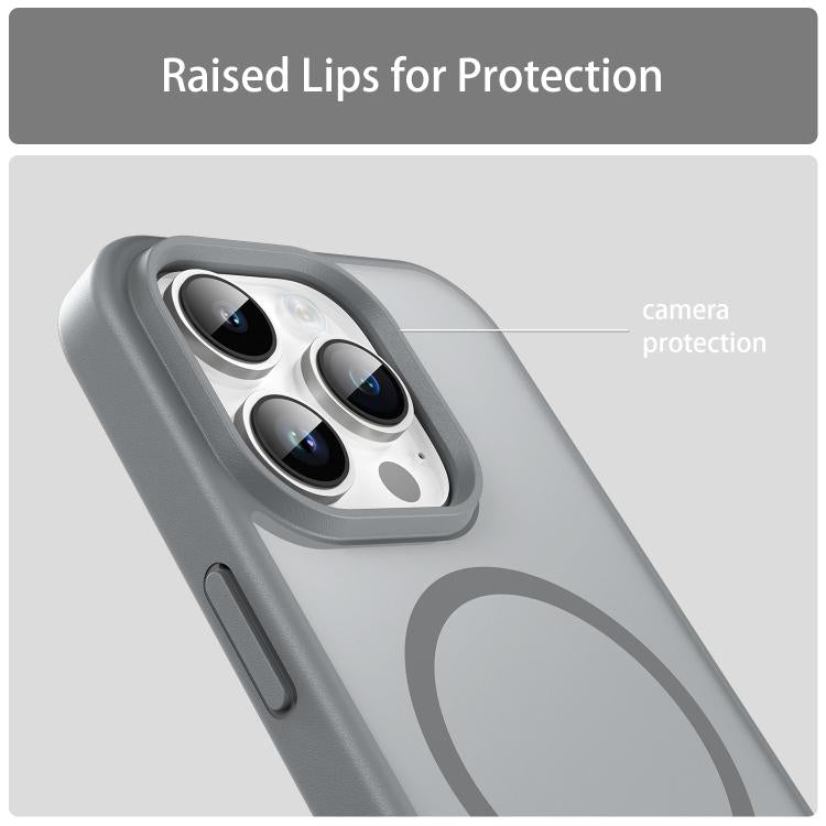 For iPhone 14 Pro Fanying Series PC Hybrid TPU Translucent Frosted MagSafe Phone Case