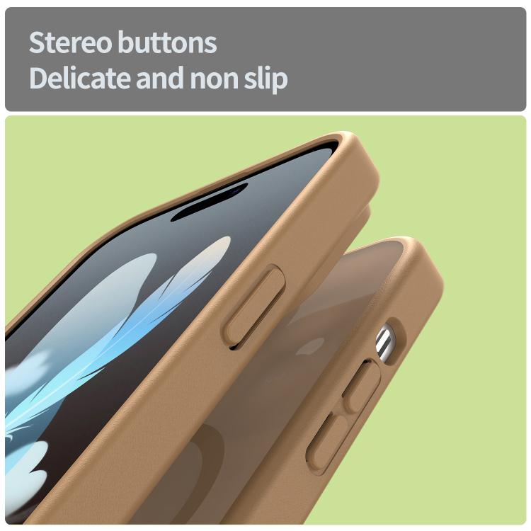 For iPhone 14 Pro Fanying Series PC Hybrid TPU Translucent Frosted MagSafe Phone Case