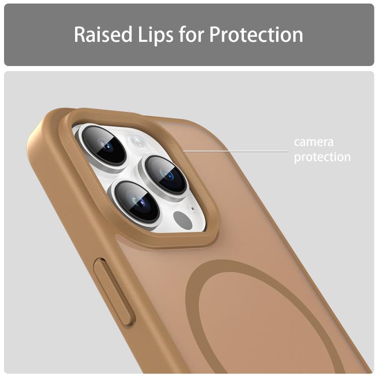 For iPhone 14 Pro Fanying Series PC Hybrid TPU Translucent Frosted MagSafe Phone Case