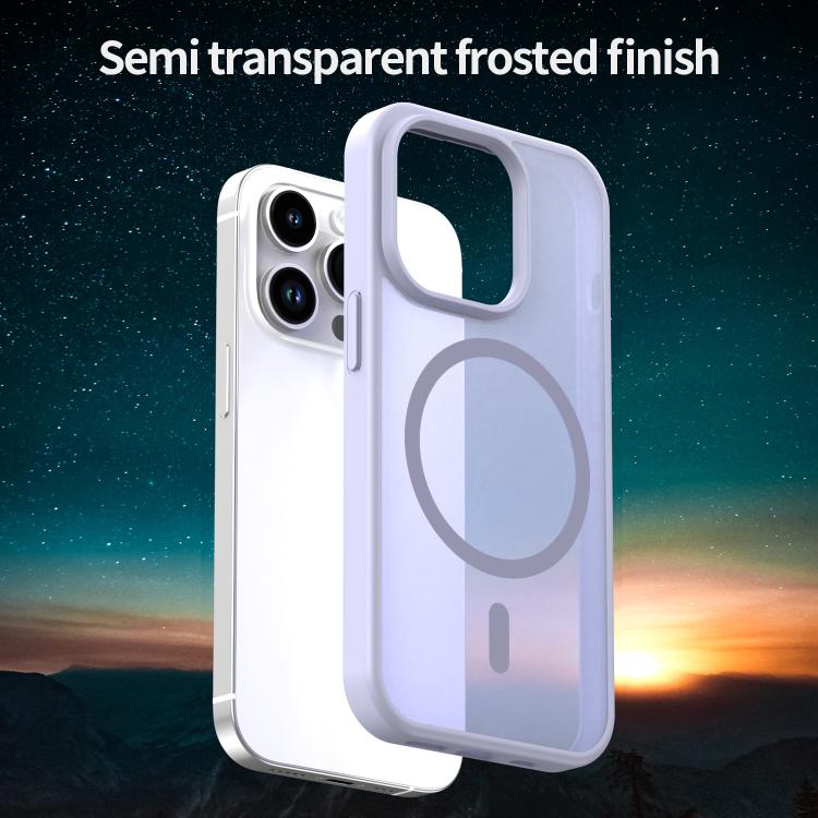 For iPhone 14 Pro Fanying Series PC Hybrid TPU Translucent Frosted MagSafe Phone Case