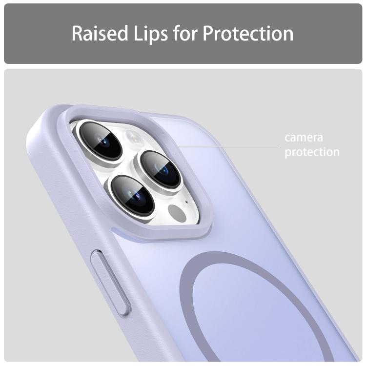 For iPhone 14 Pro Fanying Series PC Hybrid TPU Translucent Frosted MagSafe Phone Case