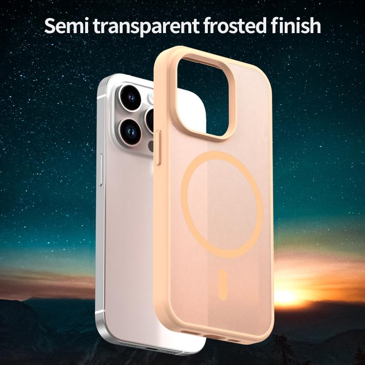 For iPhone 14 Pro Fanying Series PC Hybrid TPU Translucent Frosted MagSafe Phone Case
