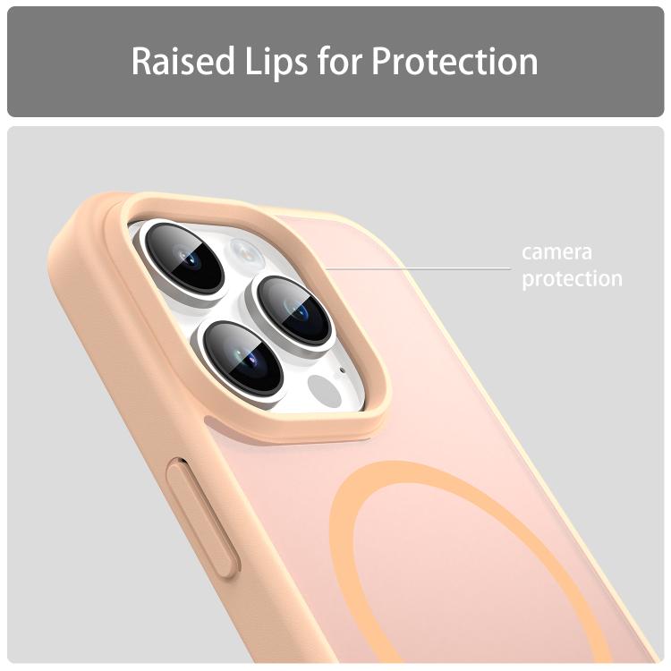 For iPhone 14 Pro Fanying Series PC Hybrid TPU Translucent Frosted MagSafe Phone Case