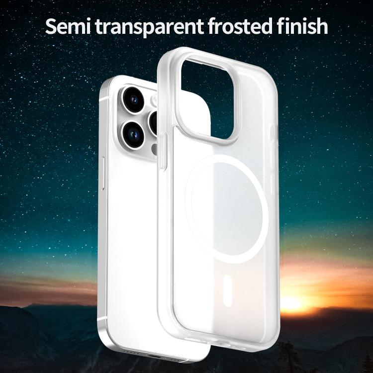 For iPhone 14 Pro Fanying Series PC Hybrid TPU Translucent Frosted MagSafe Phone Case