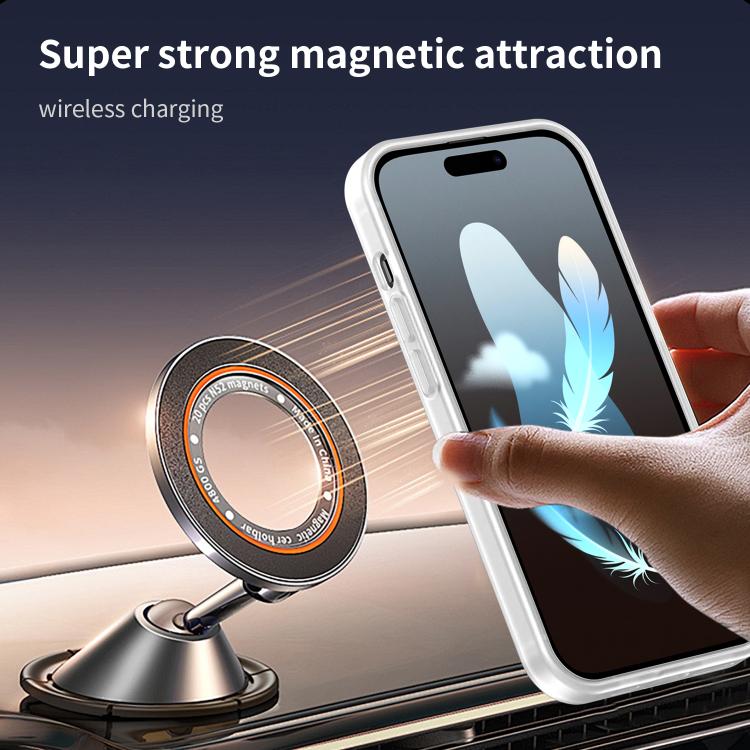 For iPhone 14 Pro Fanying Series PC Hybrid TPU Translucent Frosted MagSafe Phone Case