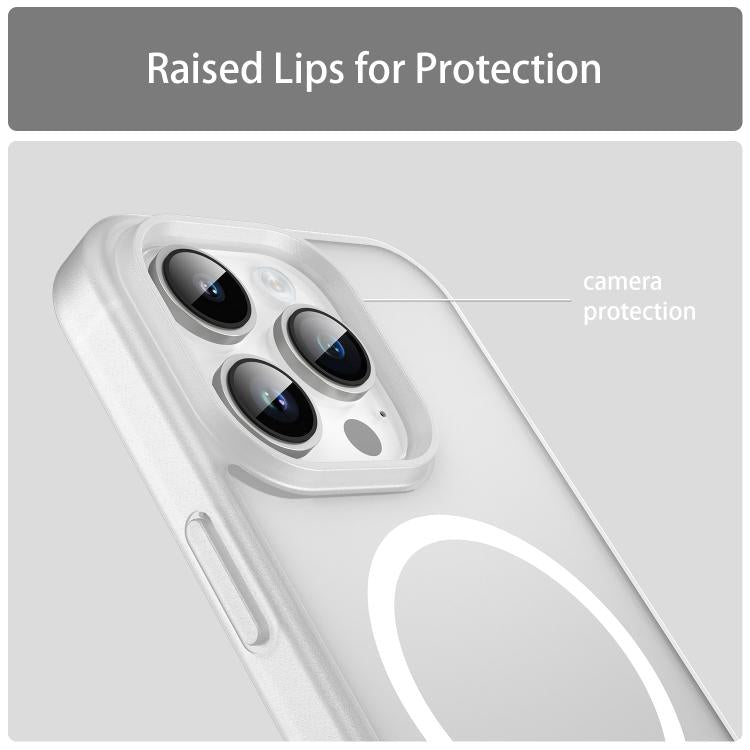 For iPhone 14 Pro Fanying Series PC Hybrid TPU Translucent Frosted MagSafe Phone Case