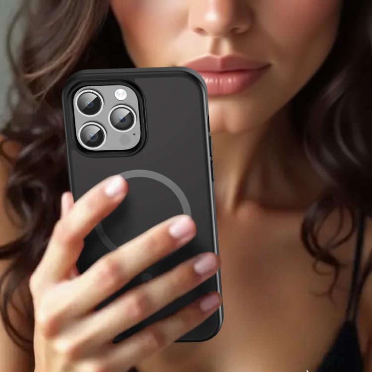 For iPhone 14 Pro Max Fanying Series PC Hybrid TPU Translucent Frosted MagSafe Phone Case