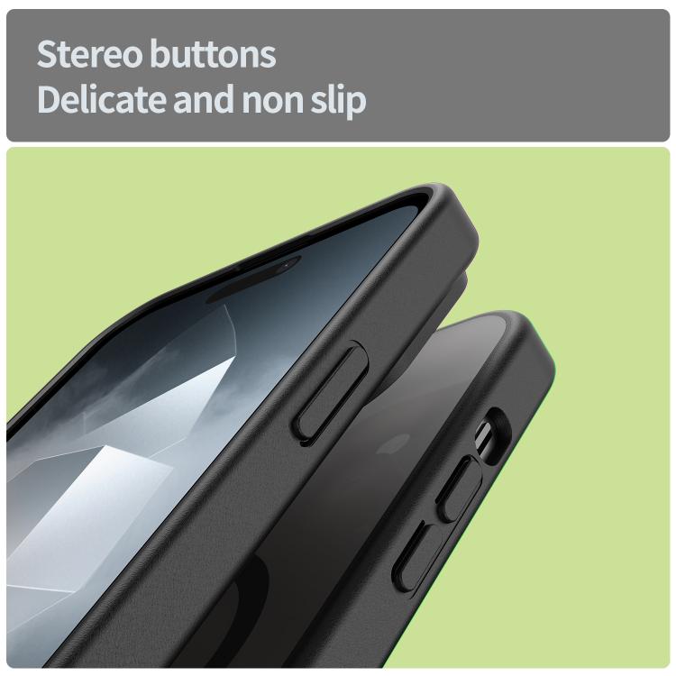 For iPhone 14 Pro Max Fanying Series PC Hybrid TPU Translucent Frosted MagSafe Phone Case